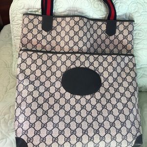 Gucci Shopper Tote Black Supreme Web Gg